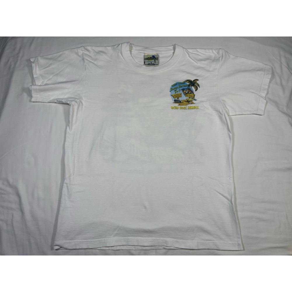 Vintage Margaritaville Jamaica Shirt Mens Small S Ocho Rios 5 O Clock Somewhere
